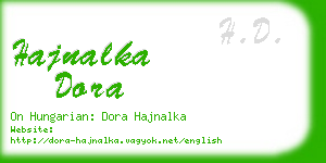 hajnalka dora business card